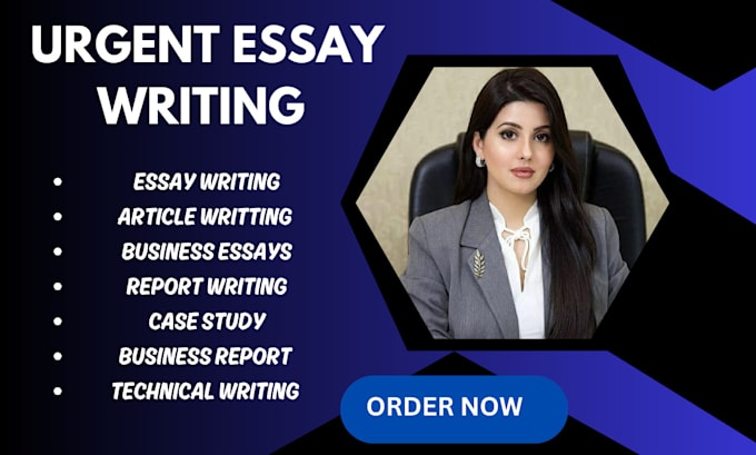 Gig Preview - Do urgent essay writing as an essay writer