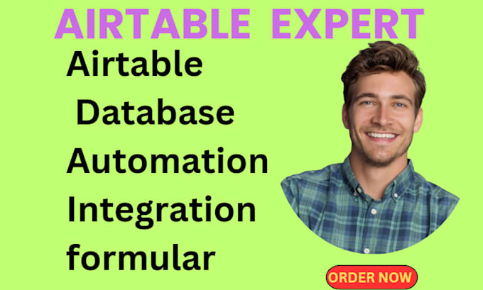 Gig Preview - Be your airtable expert, airtable database, automation, formular  and consultant