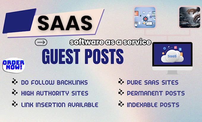 Gig Preview - Submit guest posts on pure saas niche websites