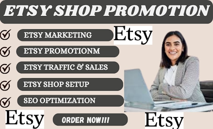 Gig Preview - Boost etsy sales etsy traffic etsy promotion for etsy shop promotion