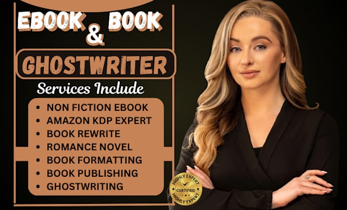 Gig Preview - Be your 30k words ebook ghostwriter, rewrite, ghost book writer, non fiction