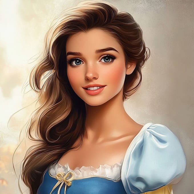 Gig Preview - Do you a beautiful portrait in disney cartoon style