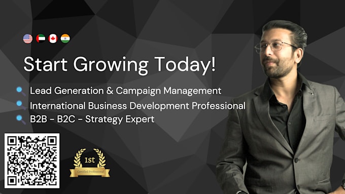 Gig Preview - Generate leads, create marketing strategies, and set up meetings to grow