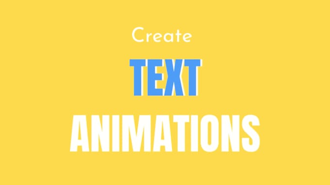 Gig Preview - Create an tex animation for your videos