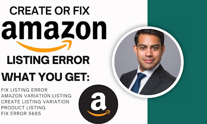 Gig Preview - Fix listing variation issues amazon listing error suspended amazon listing