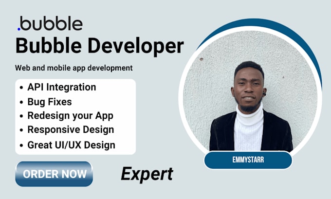 Gig Preview - Build bubble io bubble develop website figma to bubble io developer bubble io