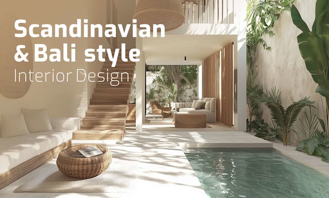 Gig Preview - Redesign your house, house renovation by boho and scandinavian style