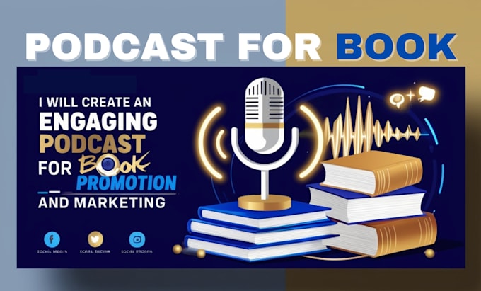 Gig Preview - Create an engaging podcast for book promotion and marketing