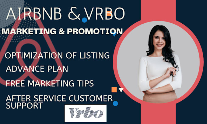 Gig Preview - Airbnb promotion airbnb marketing airbnb listing and vrbo for booking