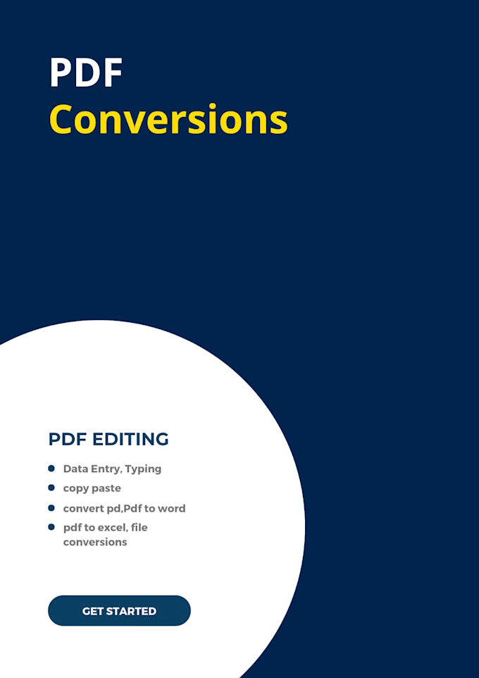 Gig Preview - Convert pdf to word, word to pdf, data entry, data collection