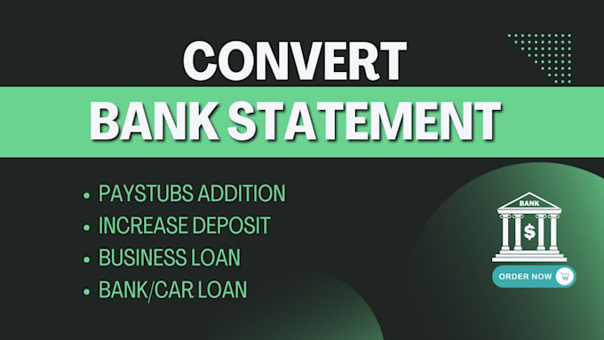 Gig Preview - Do bank statement conversion, reconciliation