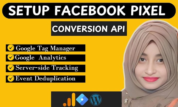 Gig Preview - Facebook conversion API and server side tracking, ga4,