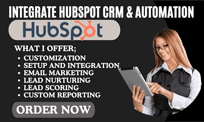 Gig Preview - Implement setup and integrate hubspot crm and automation for your business