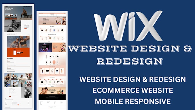 Gig Preview - Design wix website and redesign a business wix website