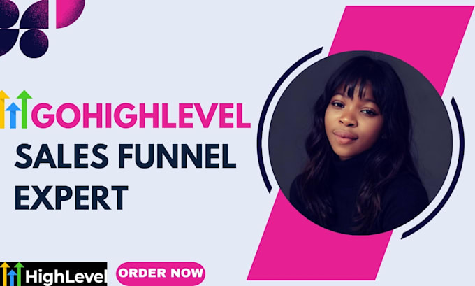 Gig Preview - Build gohighlevel sales funnel, clickfunnels go high level landing page expert