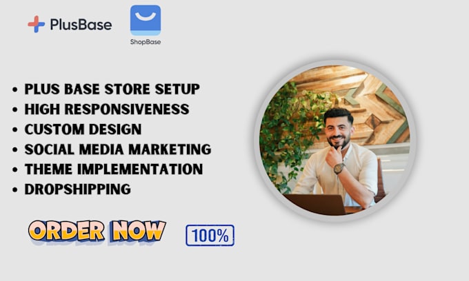 Gig Preview - Shopbase plusbase dropshipping print on demand seo, shopbase customization, pod