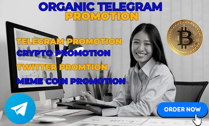 Gig Preview - Do organic crypto telegram promotion, forex promotion