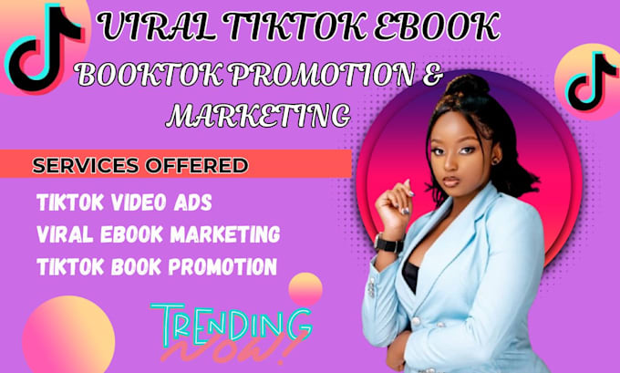 Gig Preview - Viral booktok tiktok promotion book marketing viral book tiktok amazon book