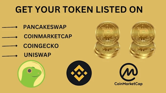 Bestseller - get your token listed on crypto top exchange platform cmc and cg