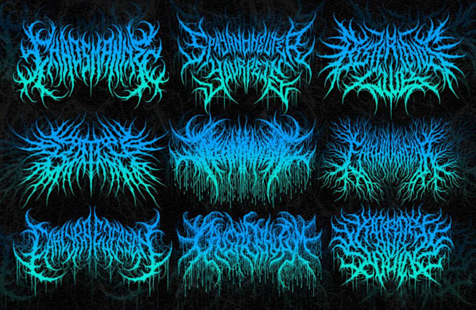 Gig Preview - Design a death metal and brutal logo for you