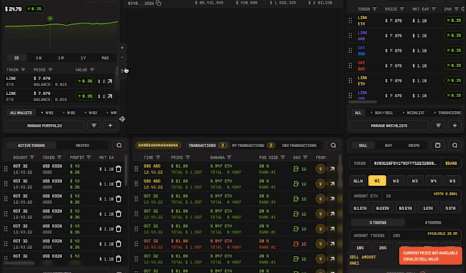 Gig Preview - Create pumpfun volume bot, radium volume bot, solana volume bot, dexscreener bot