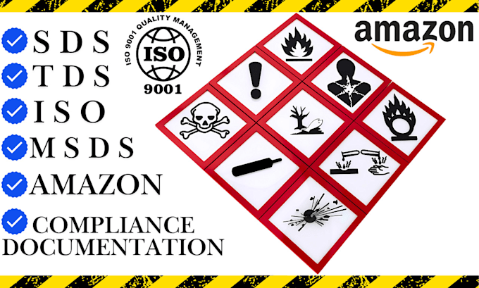 Gig Preview - Create safety data sheets ghs msds for iso, amazon products