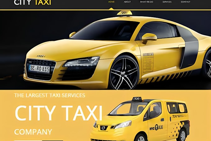 Gig Preview - Create taxi booking website, limo, taxi, chauffeur website with booking