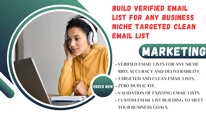 Gig Preview - Build verified email list for any business niche targeted clean email list