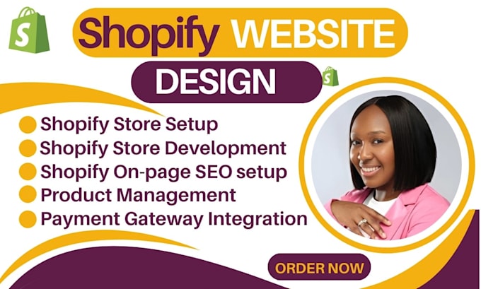 Gig Preview - Do shopify website design shopify website redesign shopify dropshiping store