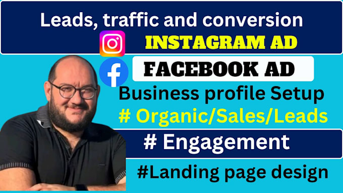 Gig Preview - Setup conversion facebook and instagram ads with landing page for online store