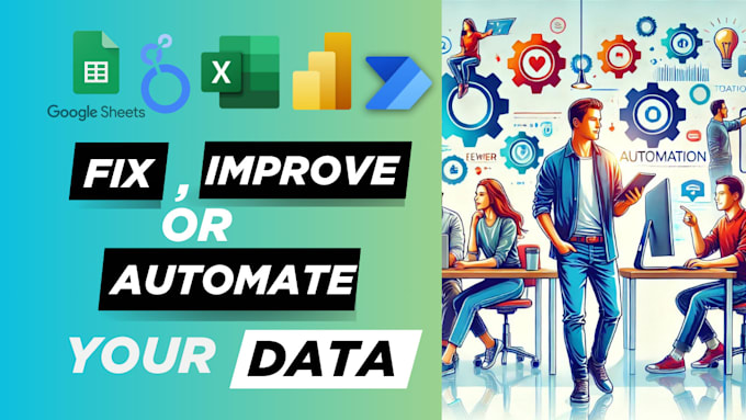 Gig Preview - Fix, improve or automate your excel, csv or google sheets, looker studio file