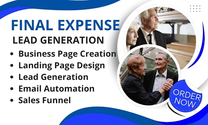 Gig Preview - Final expense lead landing page final expense website burial insurance insurance