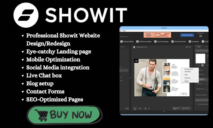 Gig Preview - Showit website showit customization showit seo showit website redesign