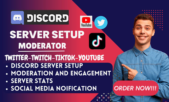 Gig Preview - Create you a perfect discord server for streamers