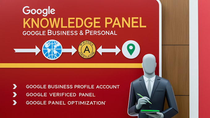 Gig Preview - Claim, edit and create standard google knowledgepanel for you, brand or company