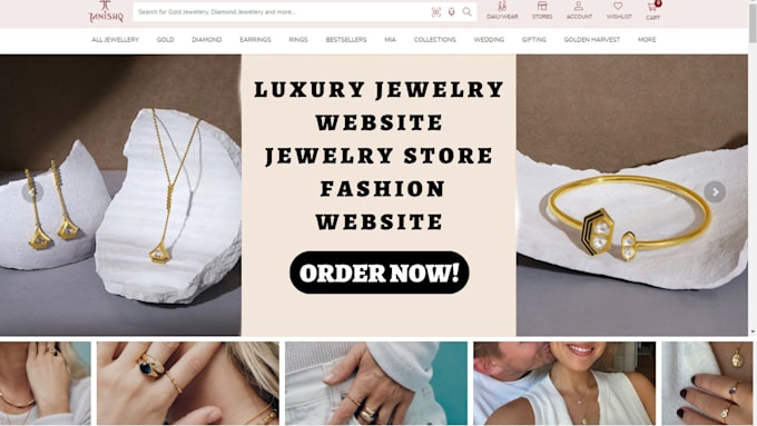 Bestseller - design luxury jewelry website jewelry shopify dropshipping store fashion website