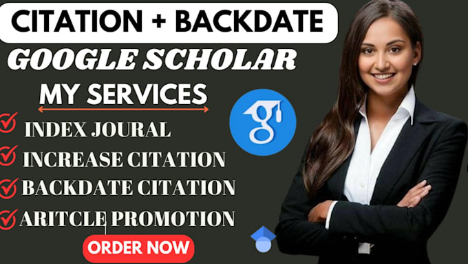 Gig Preview - Increase google scholar citation in a peer reviewed  journal