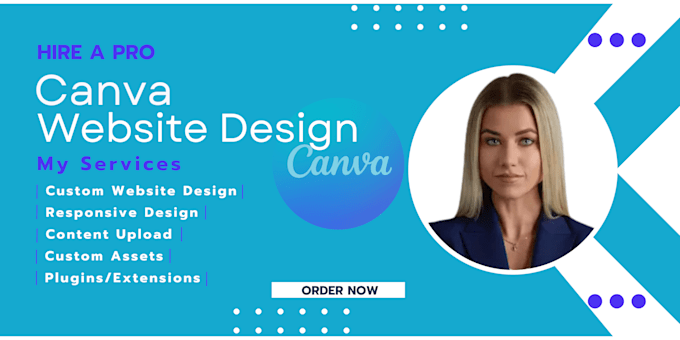 Gig Preview - Create a stunning and editable canva website