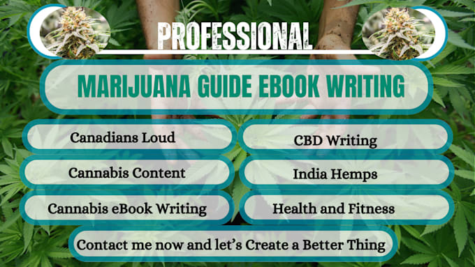 Bestseller - create professional ebook on medical cannabis finance history how to guide ebook