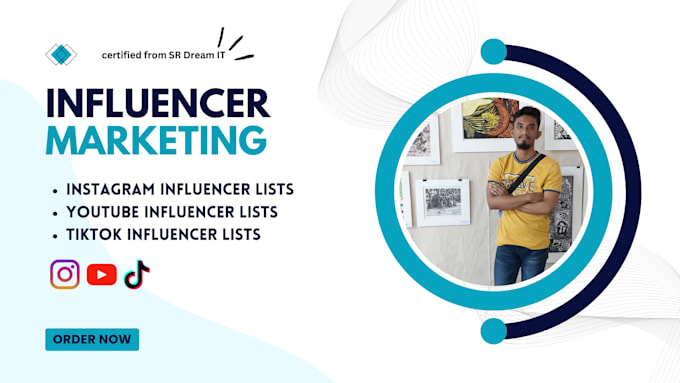 Gig Preview - Do influencer marketing research and outreach