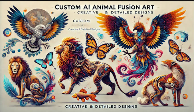 Gig Preview - Create you specialist in ai hybrid animal fusion design