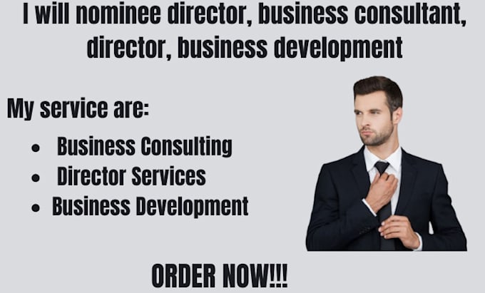 Gig Preview - Nominee director, business consultant, director, business development