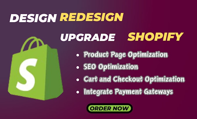 Gig Preview - Design or redesign, upgrade your shopify store, and setup email flows