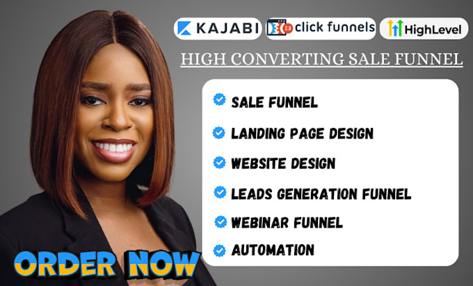 Gig Preview - Do your clicksfunnels 2, kajabi, karta, gohighlevel and drop funnels work