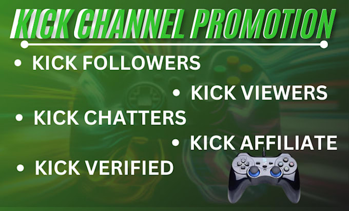 Bestseller - do organic kick channel promotion live viewers chatter kick followers