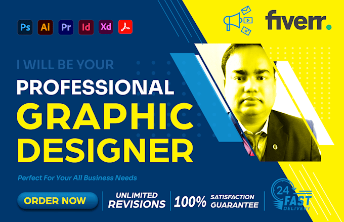 Gig Preview - Be your professional graphic designer for print or website