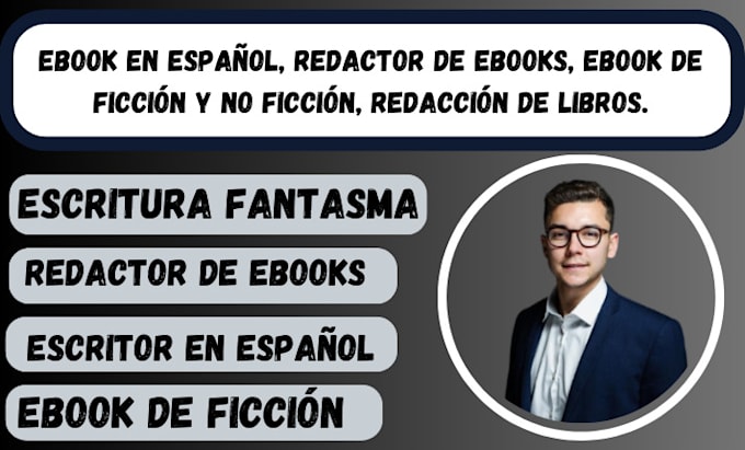 Gig Preview - Ghostwriting your book or ebook spanish