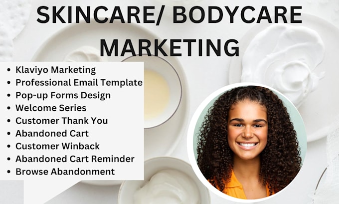 Gig Preview - Do skincare marketing bodycare marketing cosmetic marketing  email marketing