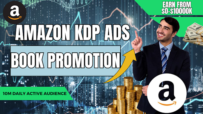 Bestseller - run expert amazon kdp ads book promotion, book publishing to gain top seller