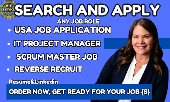 Gig Preview - Search and apply USA IT project manager jobs, scrum master jobs, reverse recruit